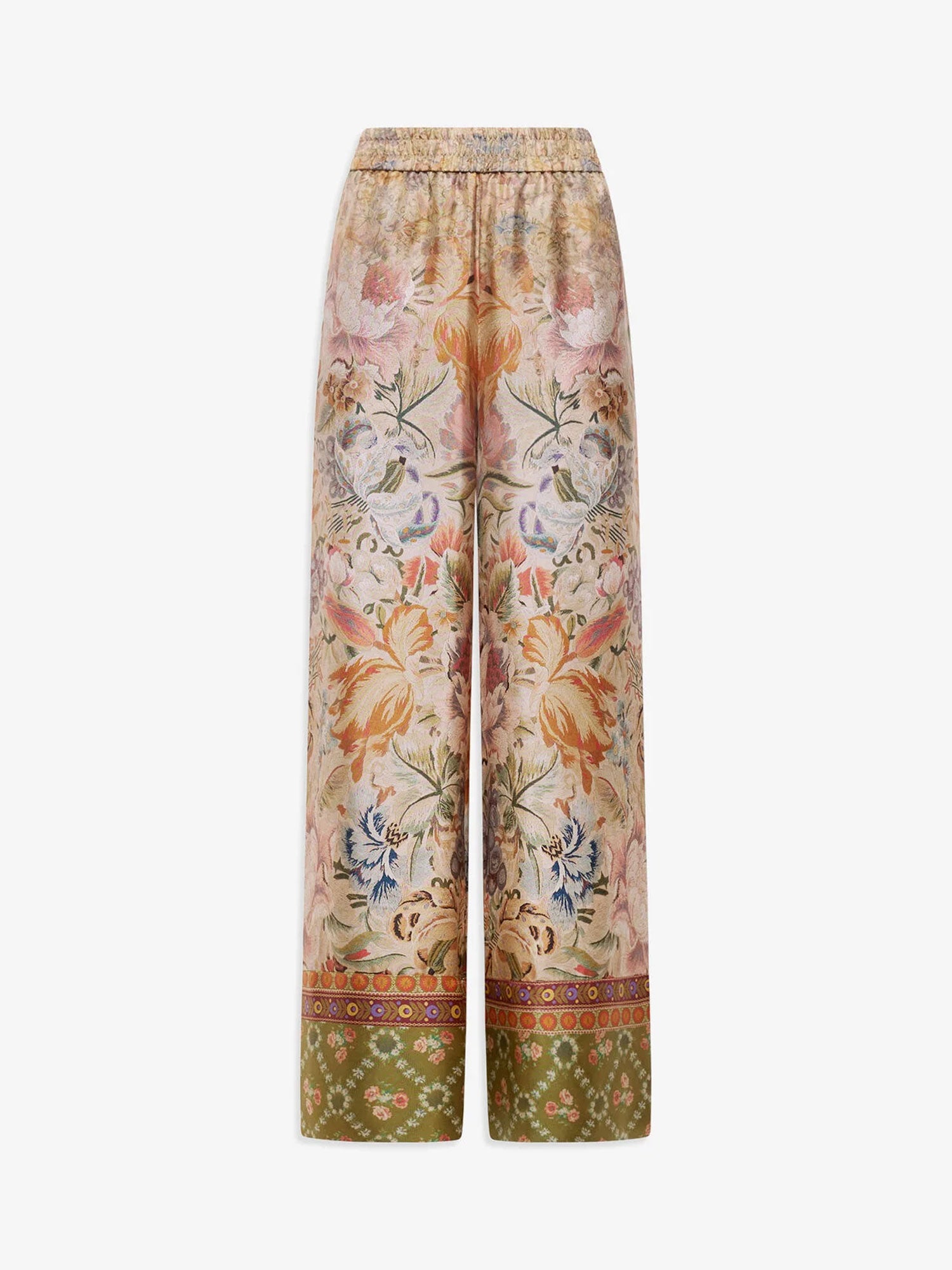 ALOE FLORAL SILK PANTS FLORAL - Image 2