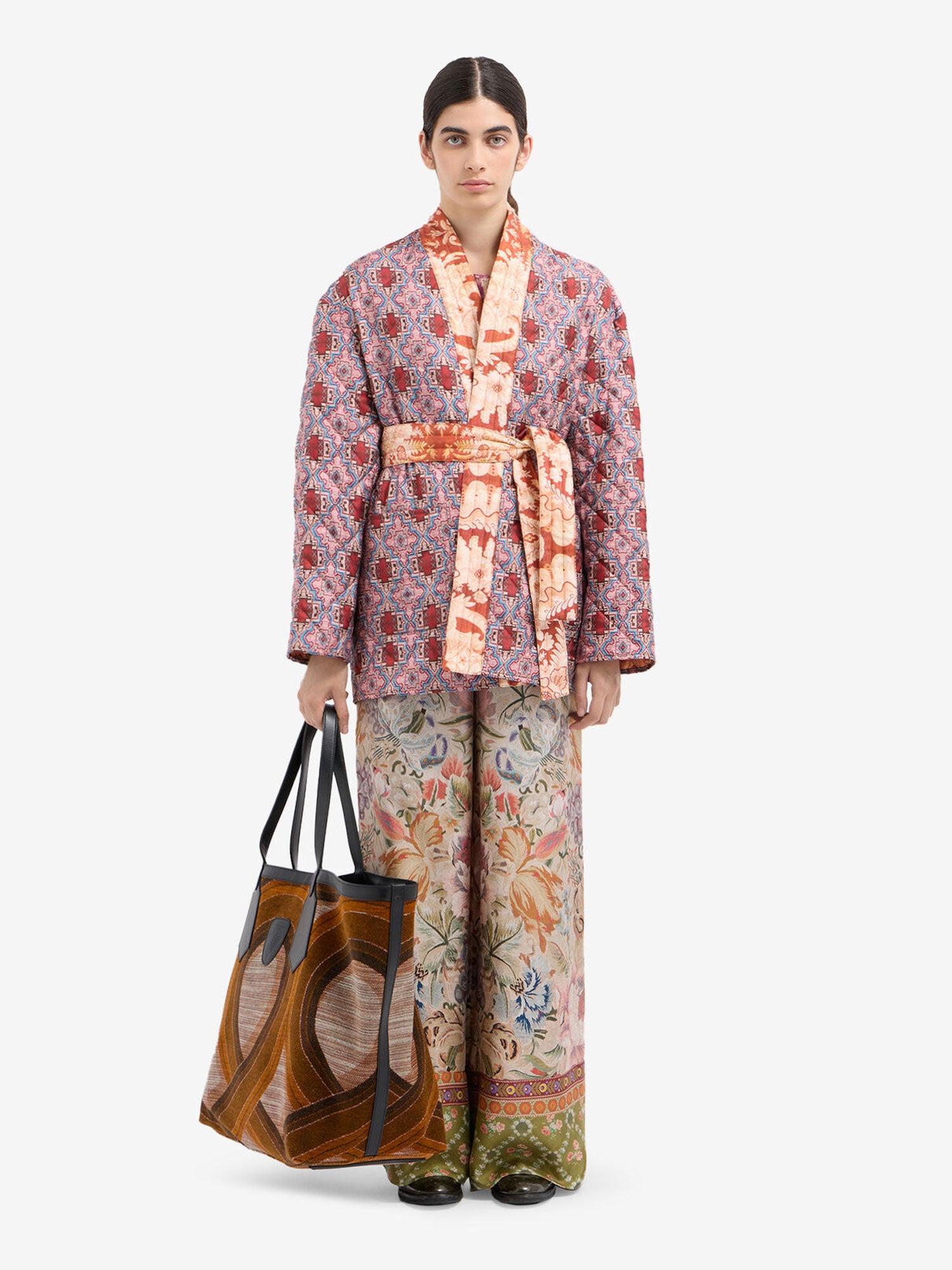 ALOE FLORAL SILK PANTS FLORAL - Image 5