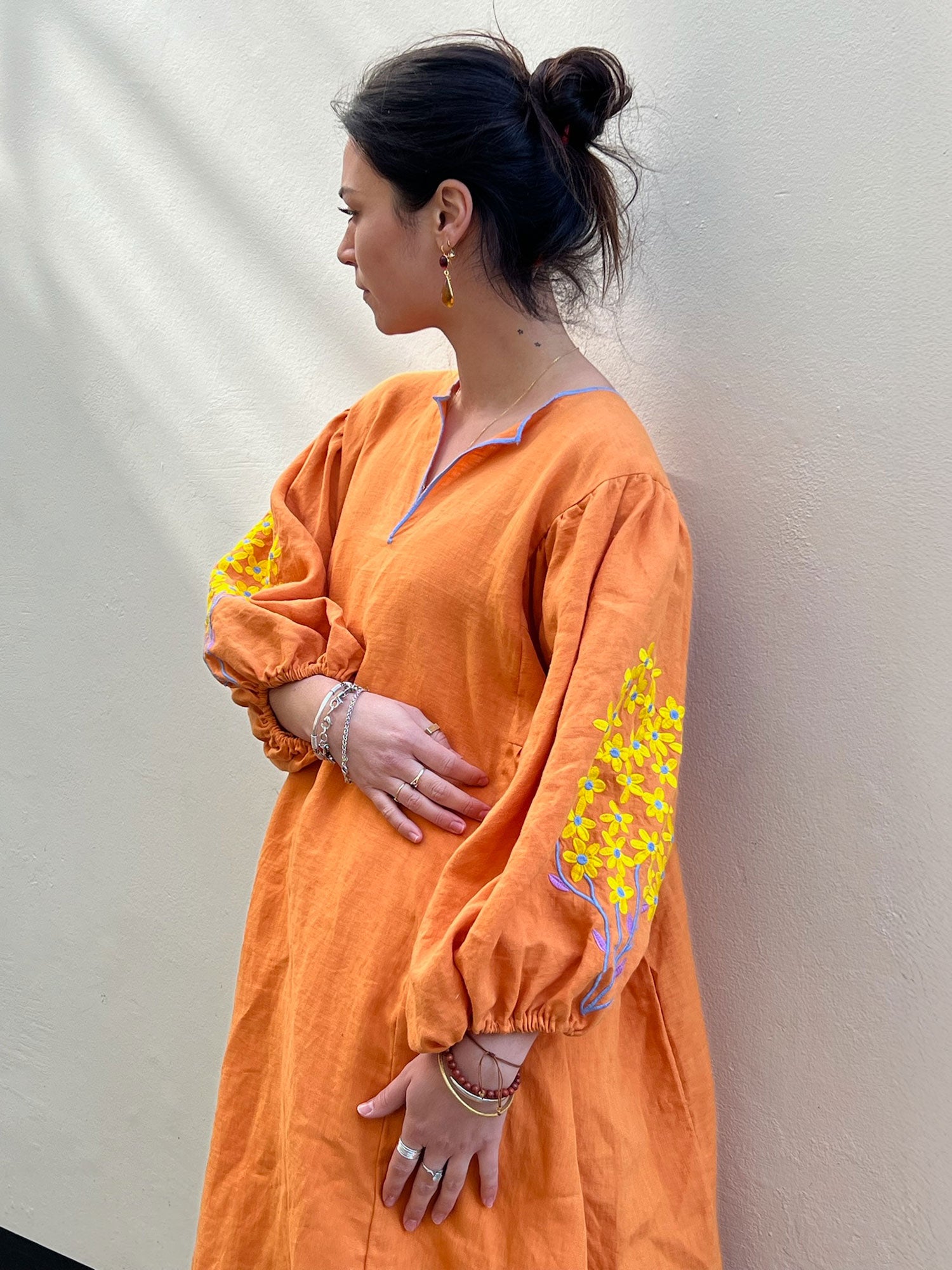 BLOOM DRESS ORANGE - Image 2
