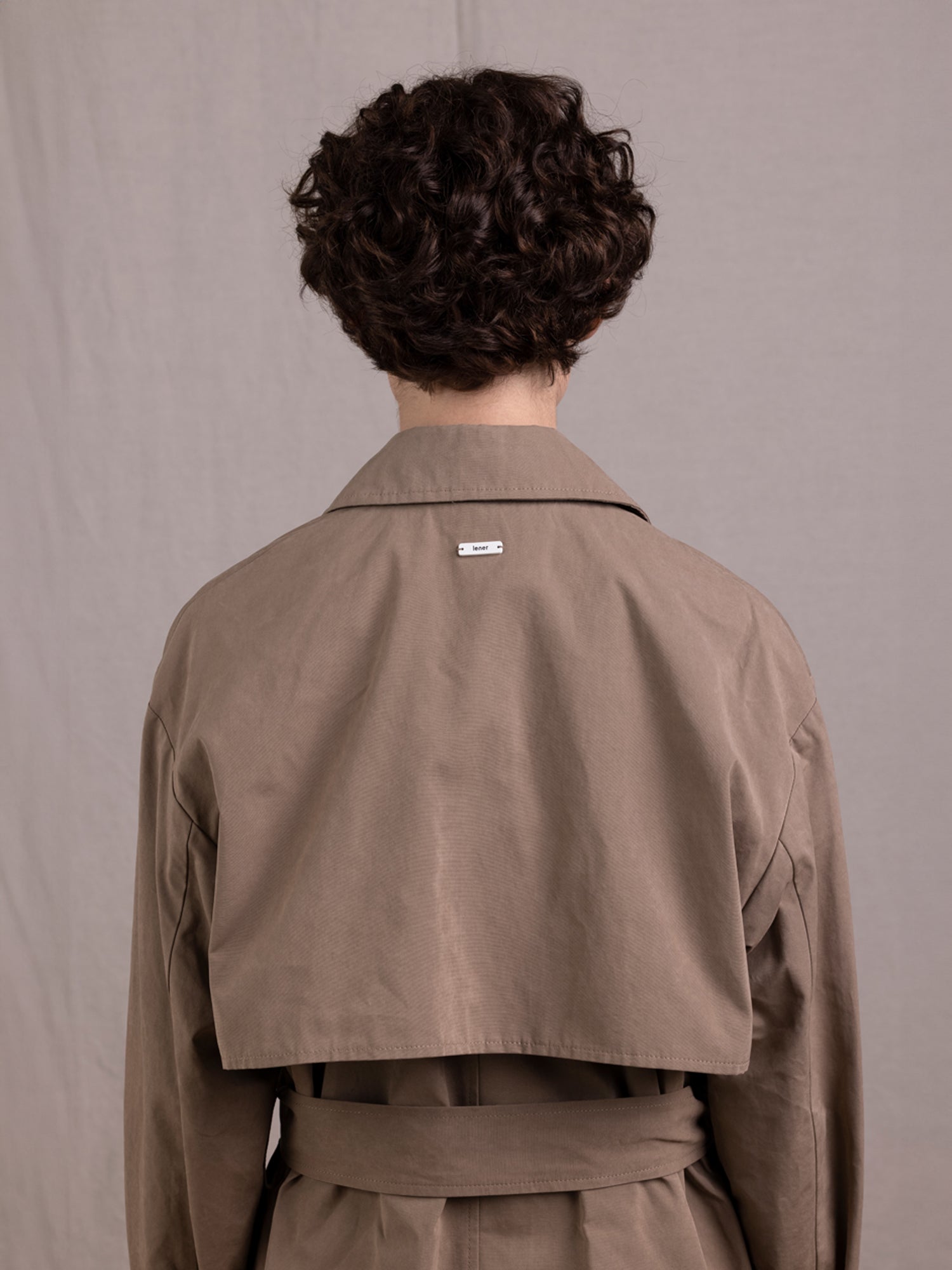 TRENCH COAT BELTED TAUPE - Image 6