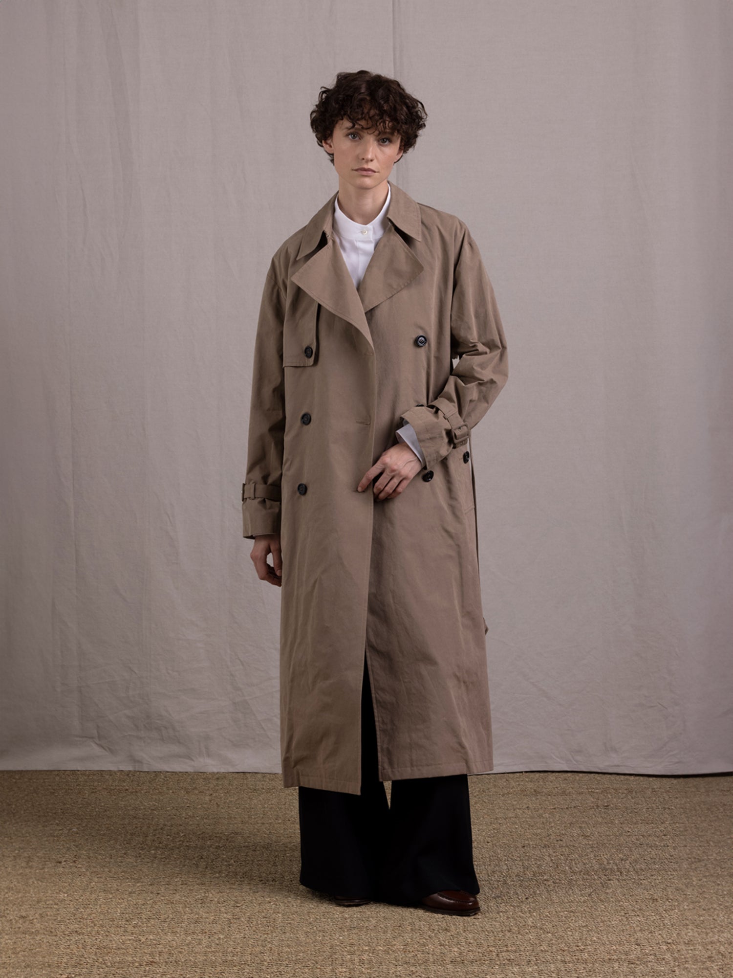 TRENCH COAT BELTED TAUPE