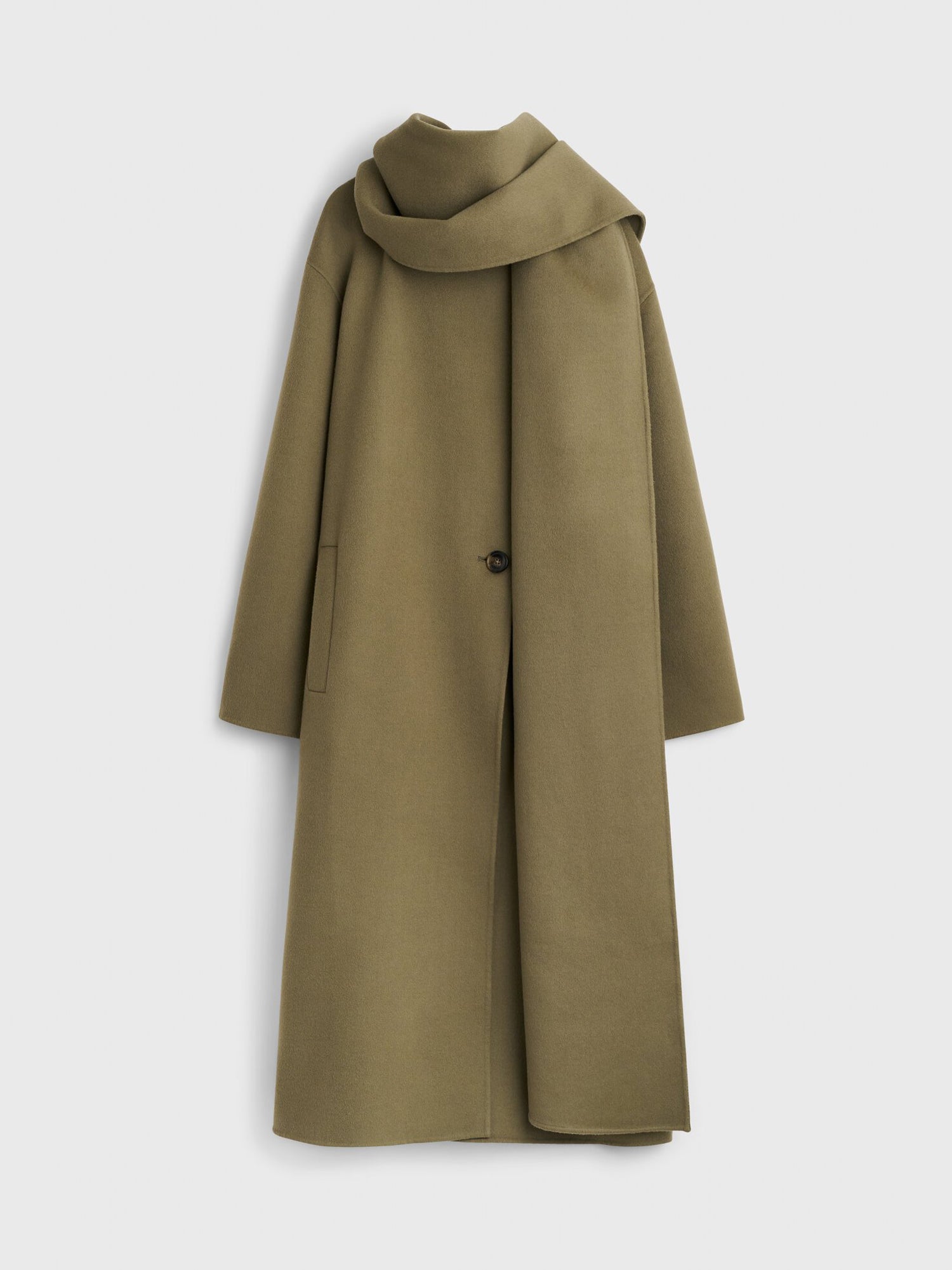 REGO SCARF COAT MOSS AGATE - Image 5
