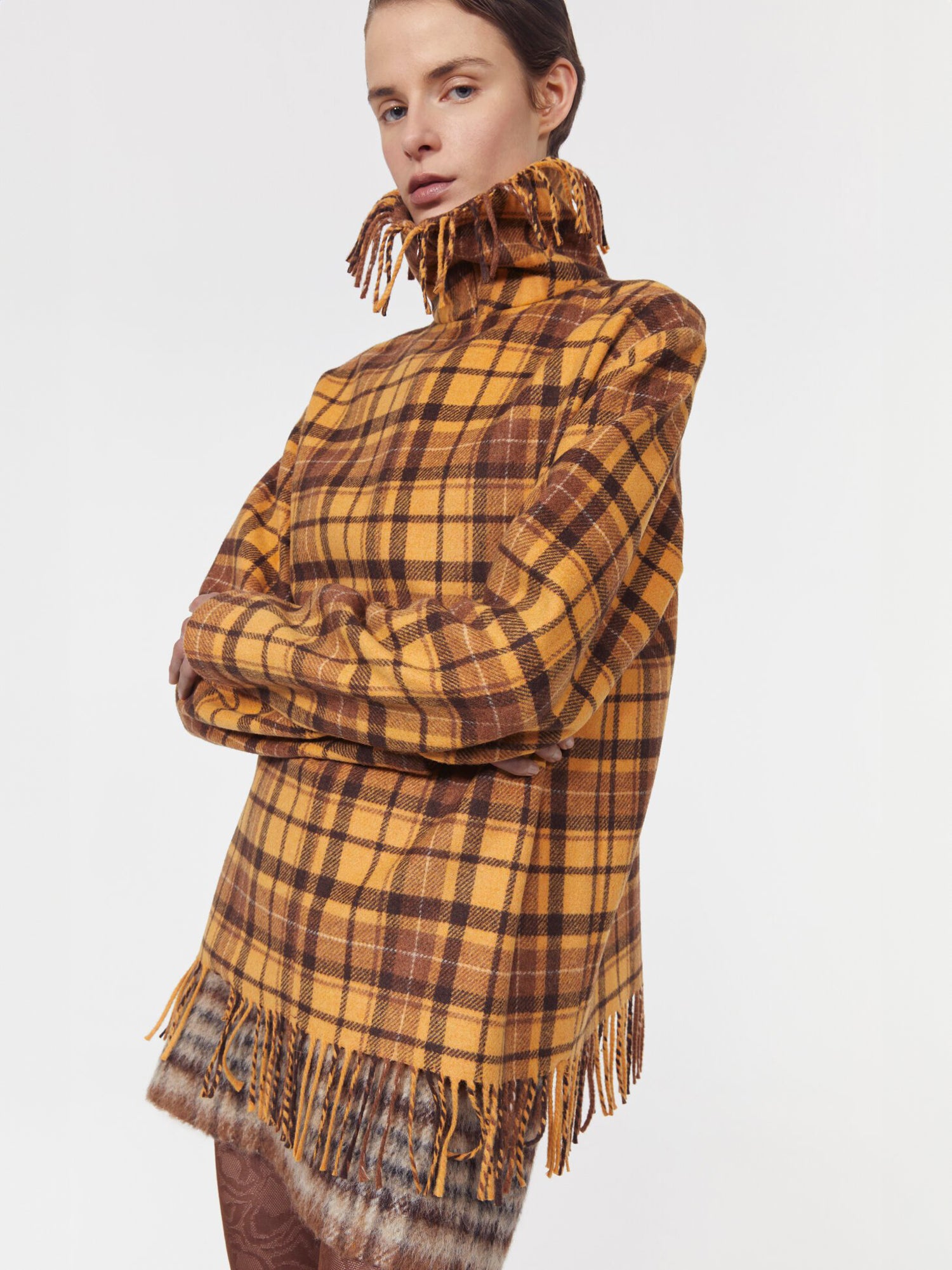 SAVAGE FRINGED PULL OVER CACAO - Image 2