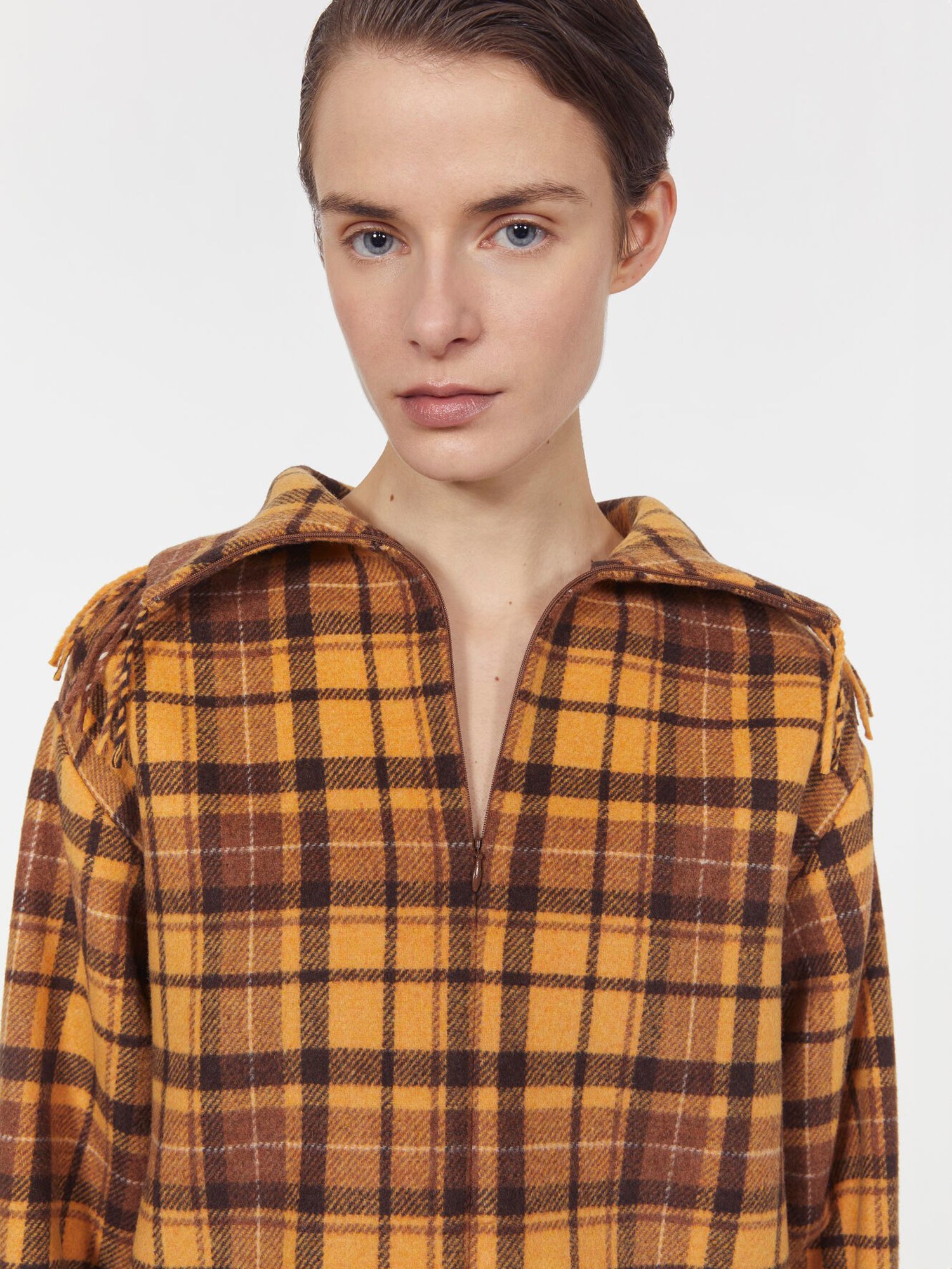 SAVAGE FRINGED PULL OVER CACAO - Image 4