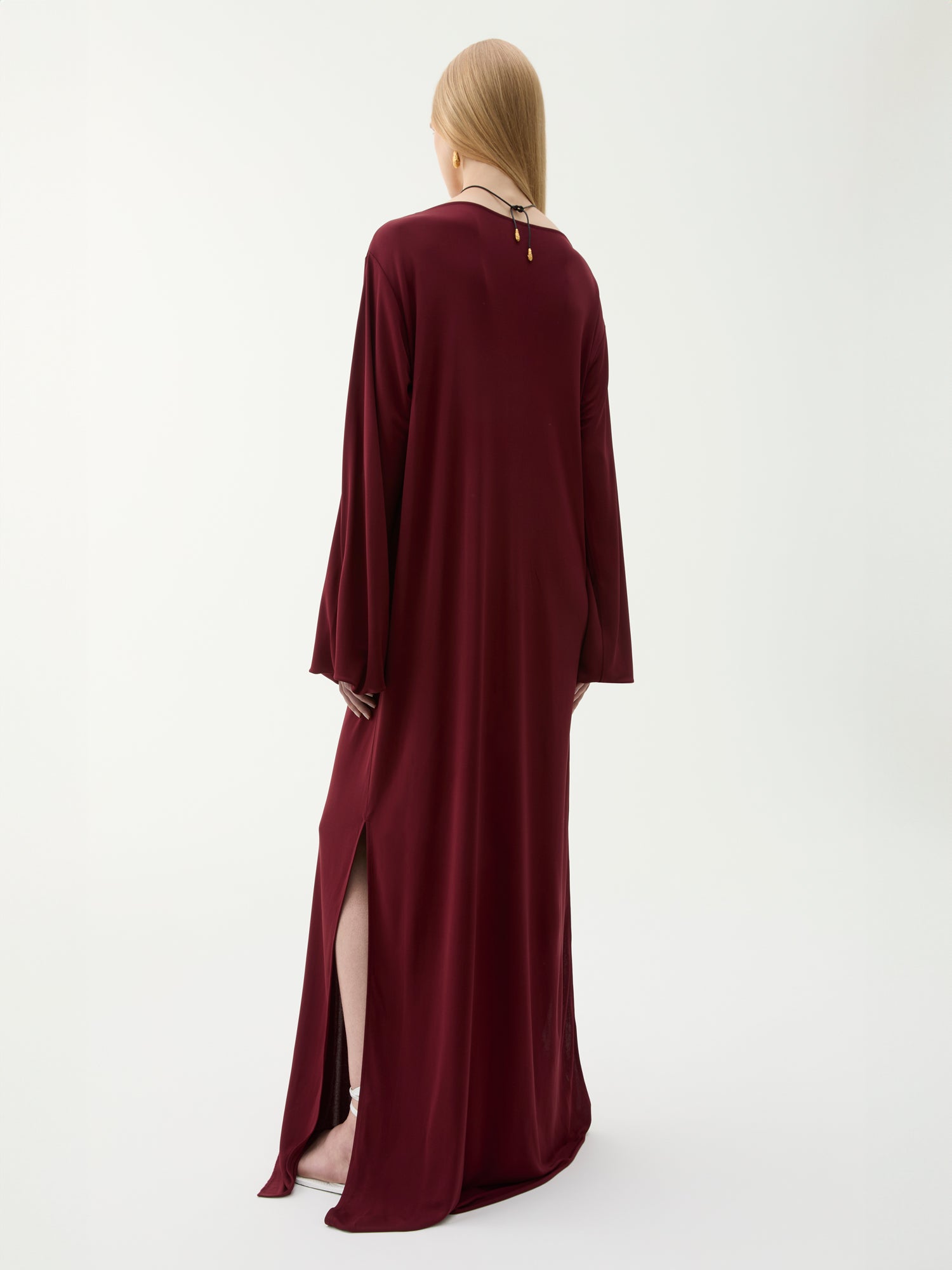 LAURA MAXI DRESS BURGUNDY - Image 3