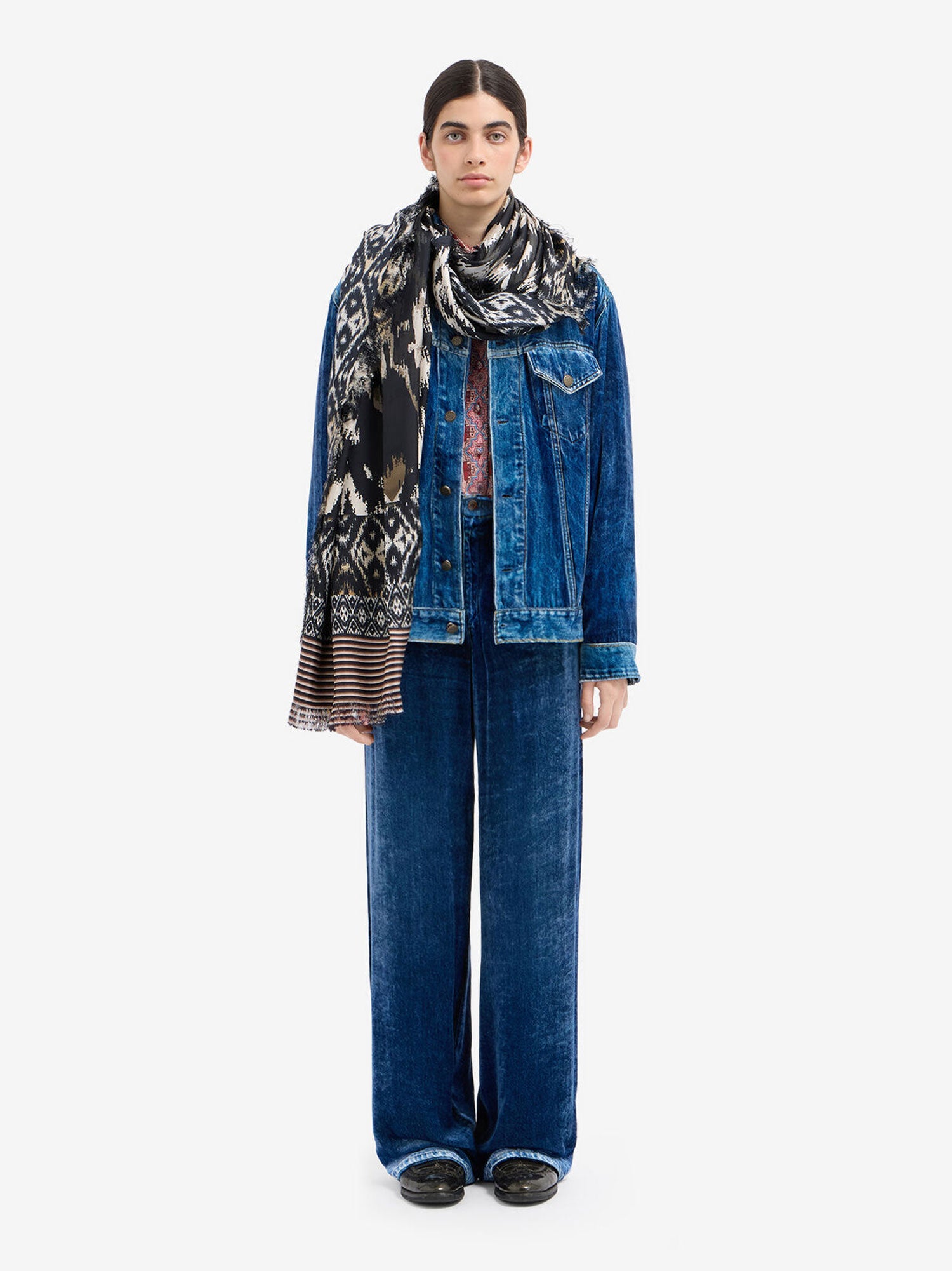 KANKAM VELVET DENIM JEAN DENIM - Image 3