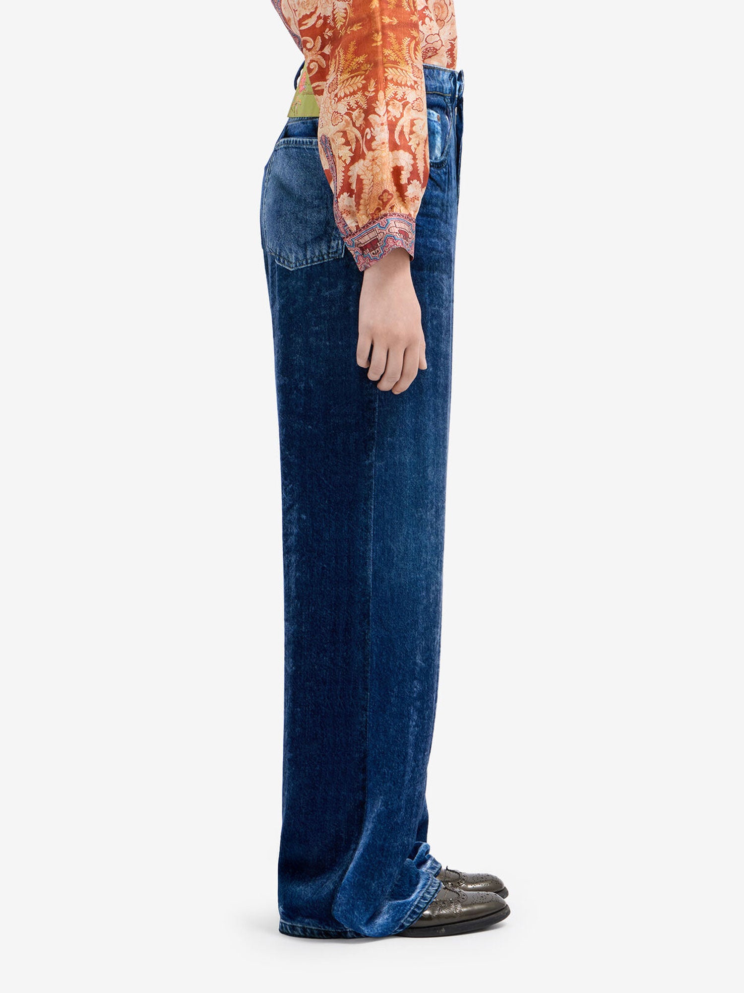 KANKAM VELVET DENIM JEAN DENIM - Image 4