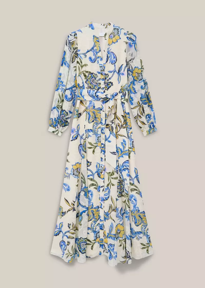 Petite Shanice Paisley Maxi Dress, Cream Multi, hi-res