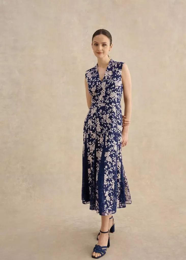 Quin Embroidered Dress, Midnight Blush, hi-res