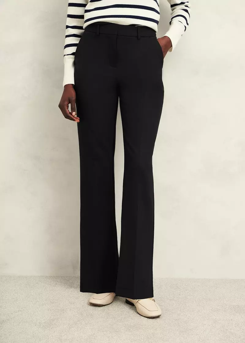 Gerrie Straight Trousers, Black, hi-res