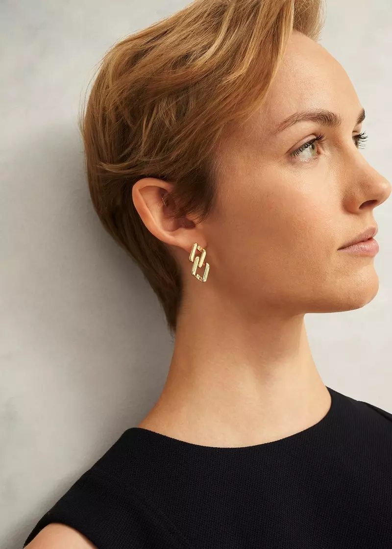 Prue Earrings, Gold, hi-res