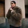 Brown Faux Fur Jacket - Image 7