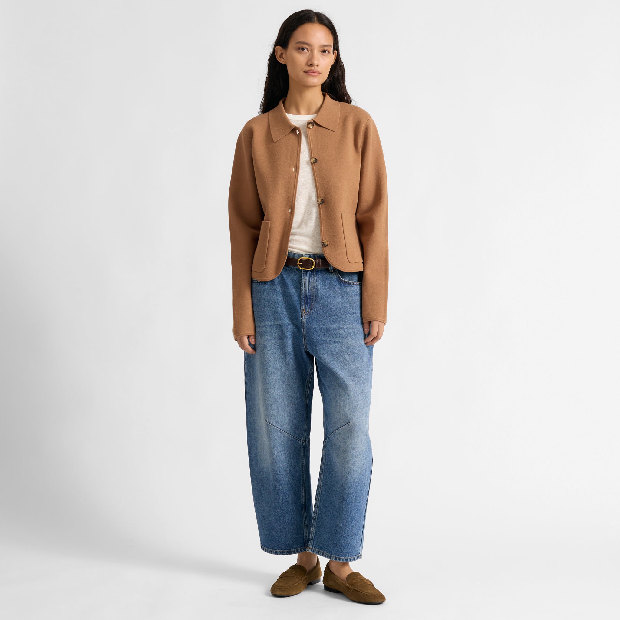 Tan Knitted Jacket