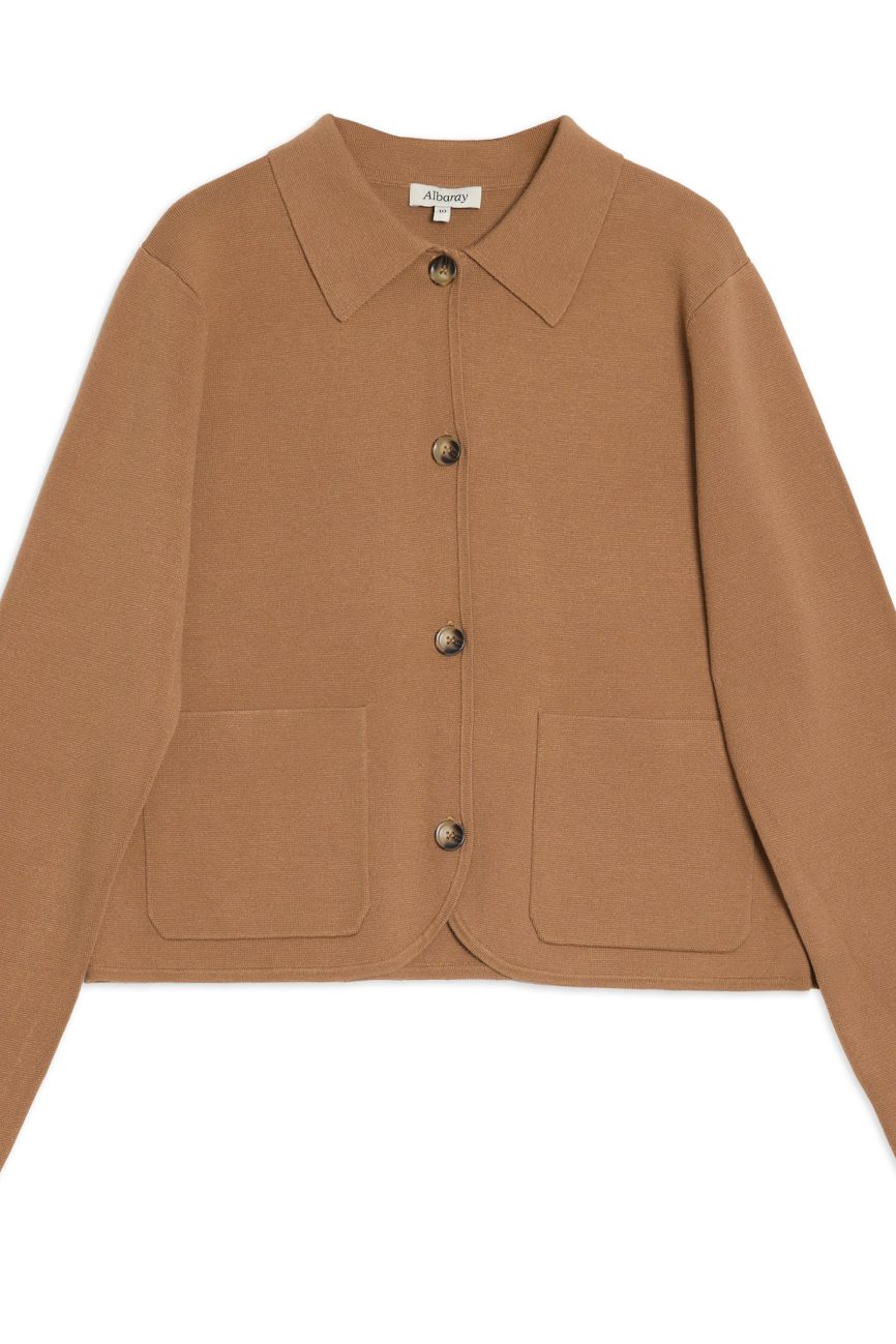 Tan Knitted Jacket